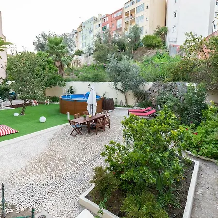 Graca Palace With Private Pool Garden Lisbona Esterno foto