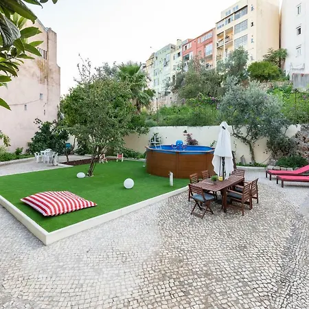 Graca Palace With Private Pool Garden Lisbona Esterno foto